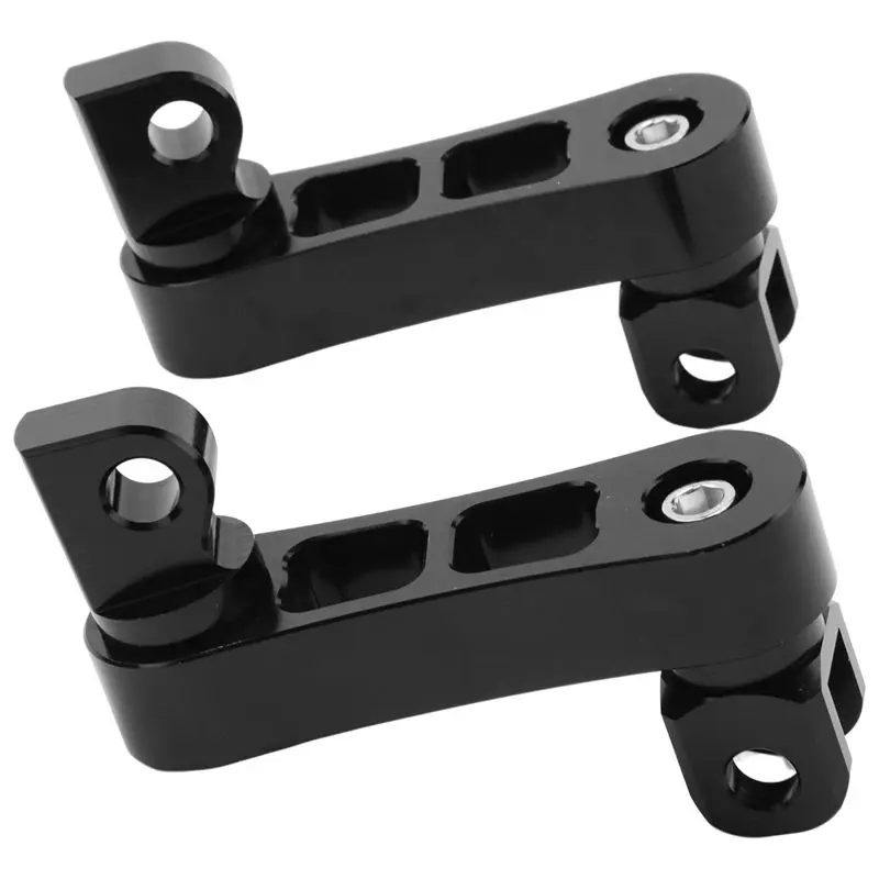 A54K-Motorcycle Adjustable Passenger Footpegs Highway Pegs Male Mount Foot Peg Clamp Support Extensions Bracket