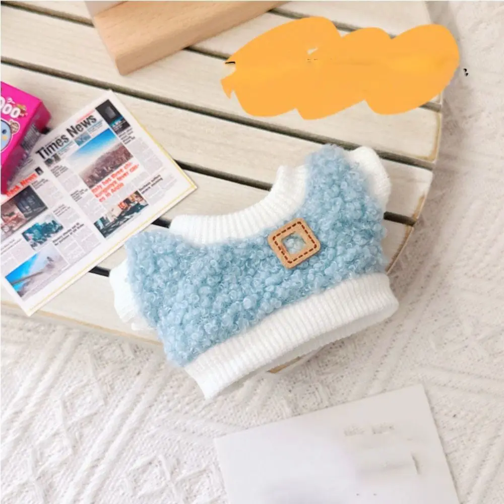 10 cm poppenkleertjes mode cartoon schattige pluche jumpsuit bodem shirt mini t-shirt kleding past pop outfit diy pop accessoires