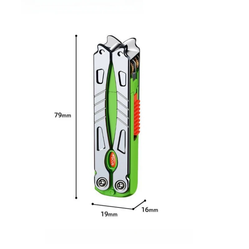 New Folding Windproof Lighter with Metal Flint Grinding Wheel for Ignition, Inflation, and Pressure Relief. Men's Smoking Gift