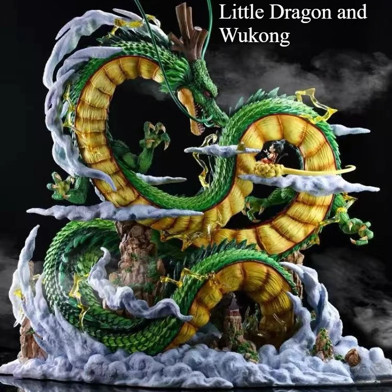 Figura de acción de Dragon Ball Z de 23cm/9,05 pulgadas, modelo de figura de acción de Shenron Goku y Shenron, estatua de Pvc, colección de muñecos, juguetes, regalos