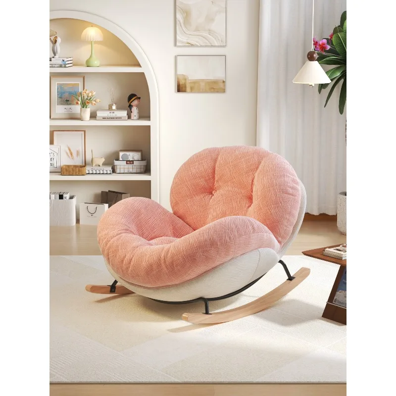 كرسي هزاز على شكل قشر البيض، كرسي للاستلقاء، أريكة للكبار، شرفة نوم، كرسي ترفيه منزلي