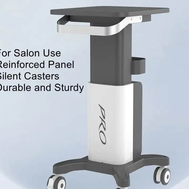 Professional ABS Beauty Equipment Trolley Mobile Rolling Cart Stand With Silent Casters For Small Bubble RF Picosecond 980 Laser