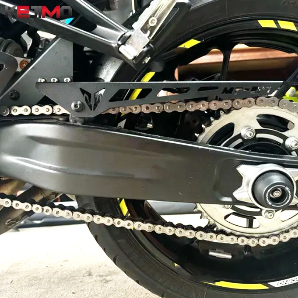 

Aluminum Motorcycle 2025 For YAMAHA MT07 MT 07 MT-07 Tracer 7/700 YZF R7 2013-2022 Chain Cover Kit With Rear Fender Protector
