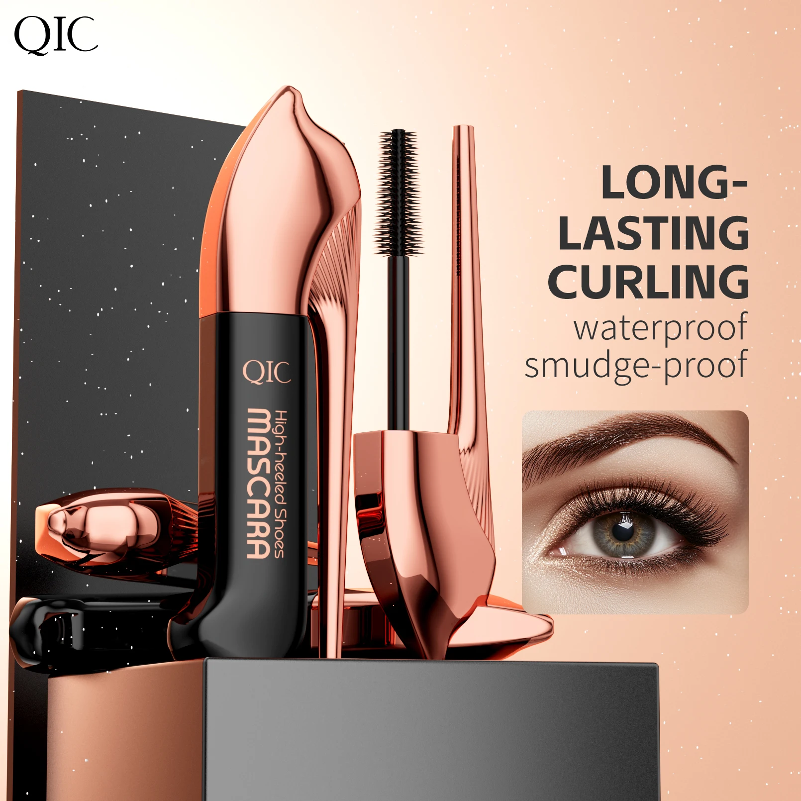 Mascara nero impermeabile per tutti i prodotti per il trucco allungante Estensione ciglia Mascara per ciglia effetto 4d Cosmetici coreani