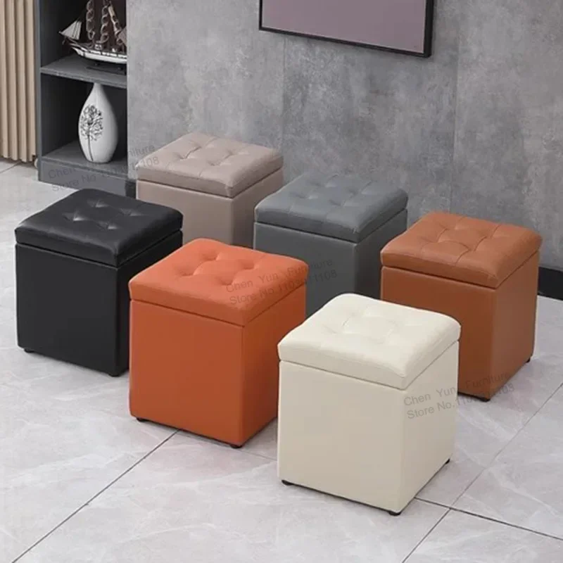 Multifunction Shoe Bench Storage Stool Living Room Fitting Room Home Furniture Simple Storage Stool Modern Tabouret De Stockage image 2