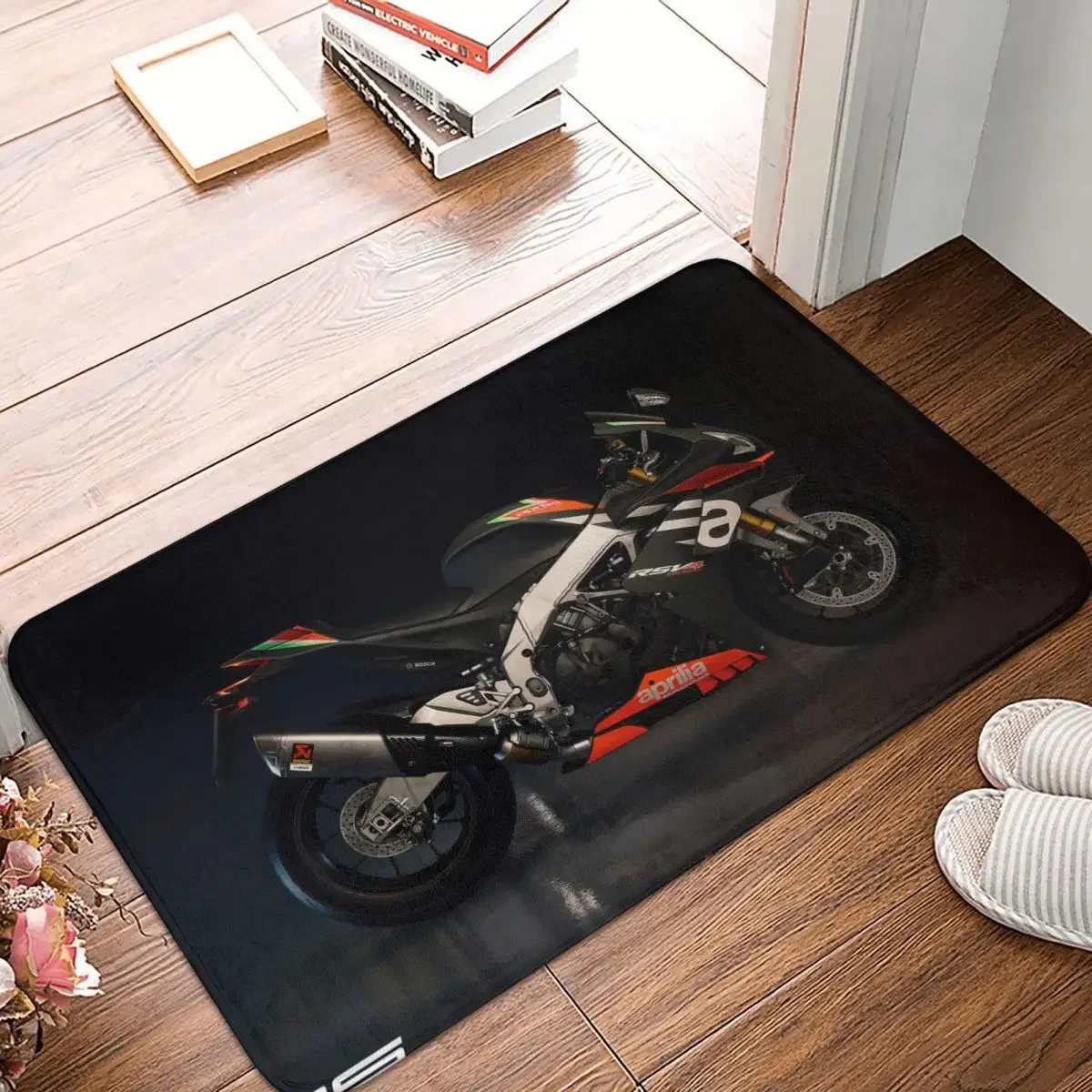 Motorcycle Cool Motor Cycle Non-Slip Carpet Rims Racing Race Doormat Living Room Bathroom Mat Entrance Door Decoration Rug