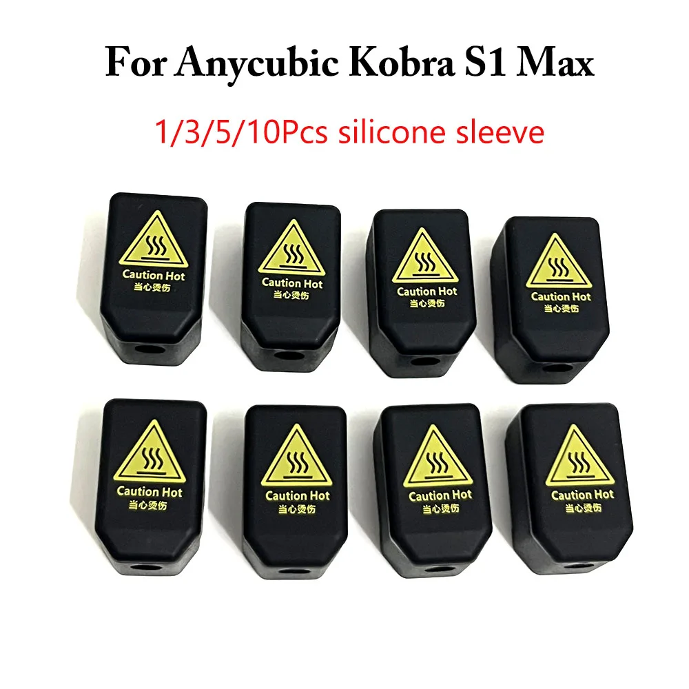for Anycubic Kobra S1 Max Silicone Socks 3D Printer Hotend Protector Cover Case for Anycubic Kobra S1 Max Silicone Sleeve