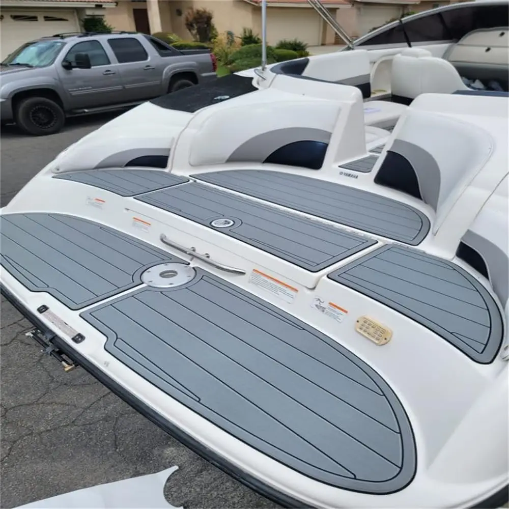 Boat Deck Mat for 2007-2011 Yamaha 210 AR 6mm Non-Slip EVA Foam Pad Swim Platform Cockpit Teak Design Marine Flooring