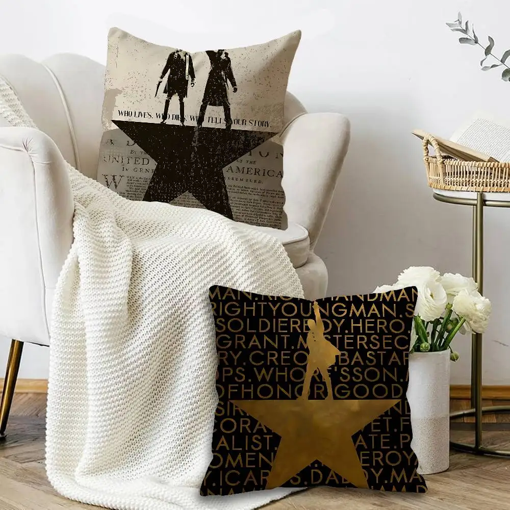 Hamilton Musical Personalized Pillow Cover Kids Bedroom Wild Party Decor Pillowcase kid Birthday shower Gift