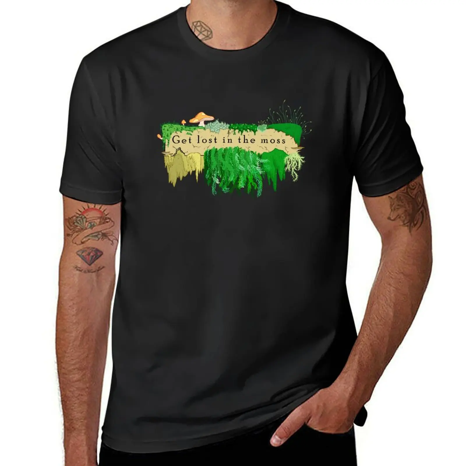 

Get Lost In The Moss T-Shirt Personalized t-shirt for a boy cheap stuff Short sleeve tee mens shirts graphic tee