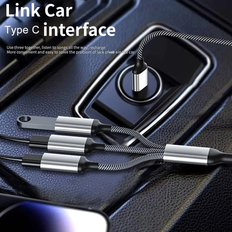 090f compact compact c mâle à 3 USB C Câble Splitter Y féminin 480 Mbps Vitesse données