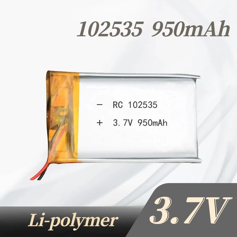 102535 950mAh Polymer Lithium Battery 950mAh Watch GPS Locator Toy Bluetooth Digital 3.7V Rechargeable Battery