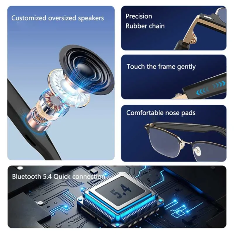 Xiaomi 2026 جديد 6K HD AI النظارات الذكية 100MP كاميرا بلوتوث دعوة 260Mah الدردشة GPT بطارية صوت مساعد التحكم النظارات الشمسية #4