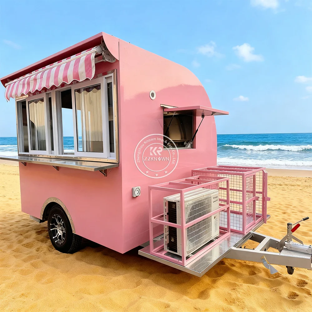 

Full Equipment Outdoor Foodtruck Mobile Kitchen Concession Food Trailer Trucks With Full Kitchen Equipped