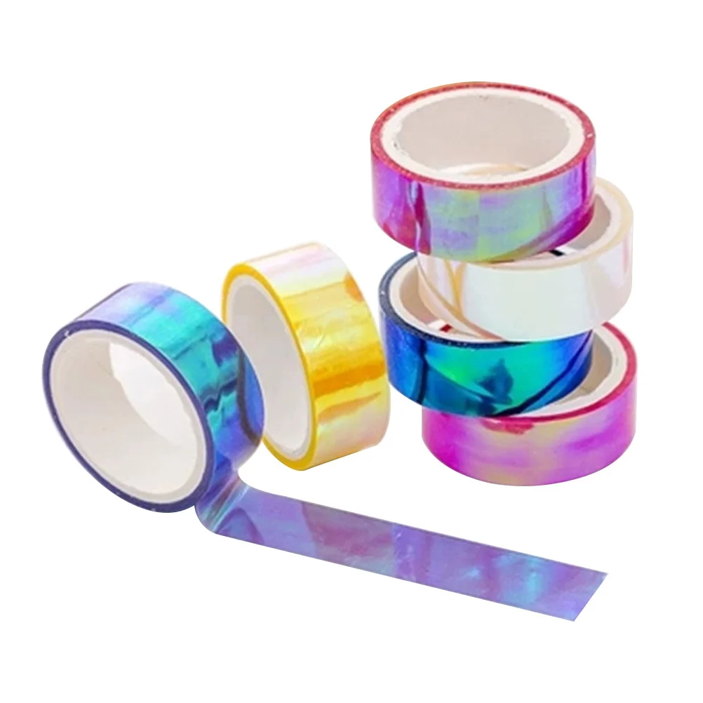 12 Rolls Sealant Neon Foil Waterproof Door The Tape Film Bright High Viscosity Adhesive Student