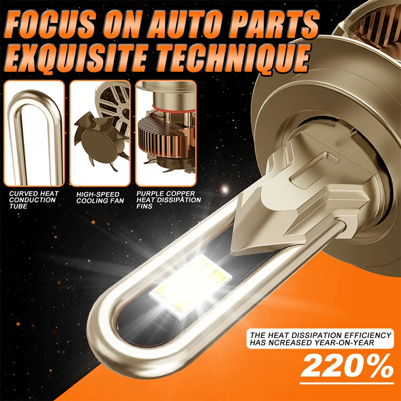 الترا برايت K5C H7 H4 LED المصباح Canbus 9054 CSP H11 H1 9005 HB4 9012 HIR2 880 881 H8 H9 توربو السيارات كشافات سيارة لمبة 2 قطعة