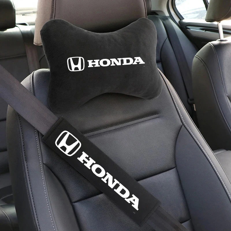 

Car Seat Belt Cover Safety Belt Shoulder Protection Pad Seat Headrest for Honda Civic Accord CR-V HRV Fit Jazz City Odyssey Jade