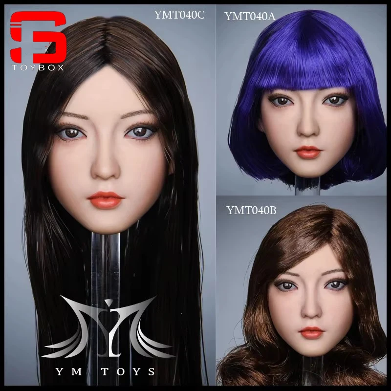 

In Stock YMTOYS YMT040 1/6 Female Xia Head Sculpt Soldier Head Carving Model fit 12'' Suntan Action Figure Body Dolls Collection