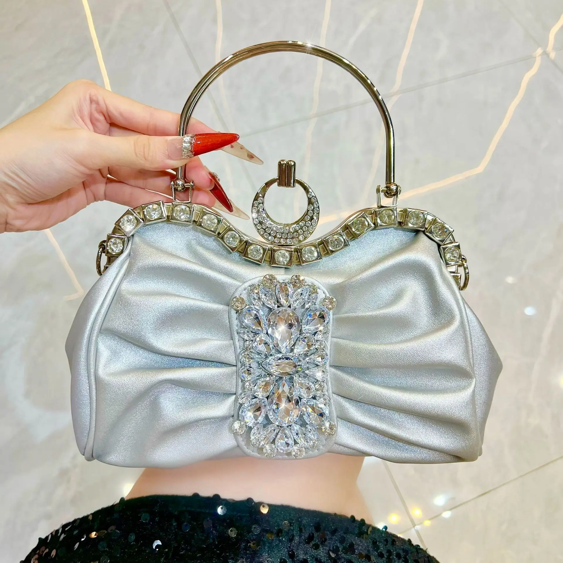 Dinner handbag fashion celebrity evening bag bridesmaid wedding bag small square bag
