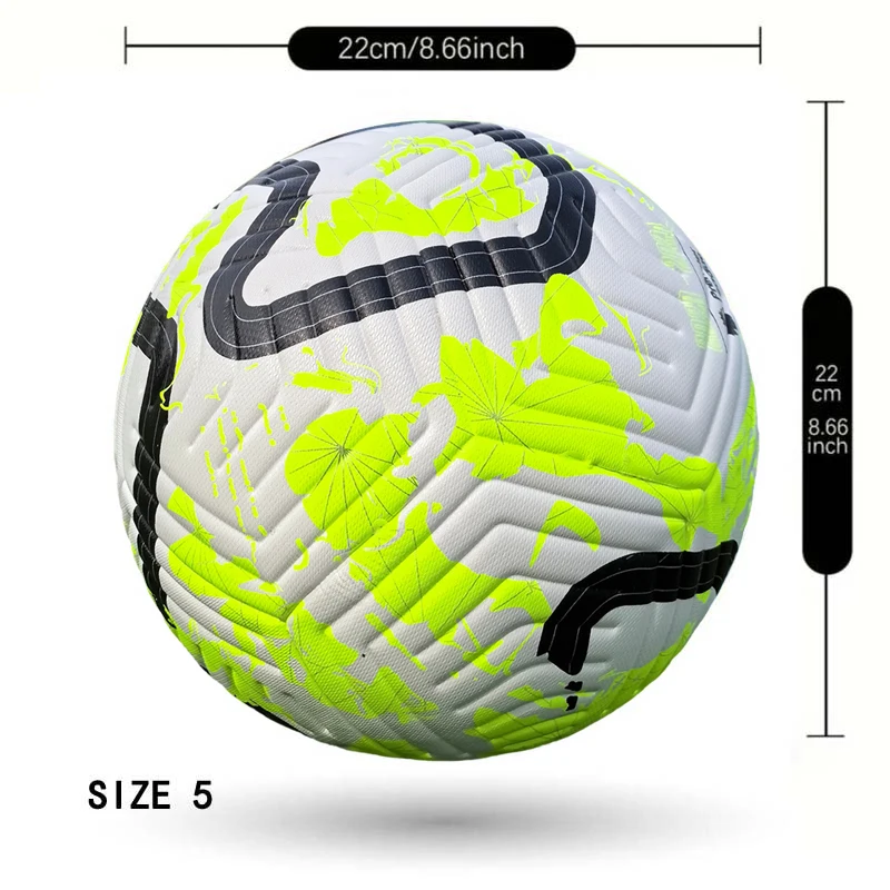 Bola de futebol tamanho 5 alta qualidade competição grau profissional futebol ao ar livre resistente ao desgaste bolas de treinamento masculino e feminino