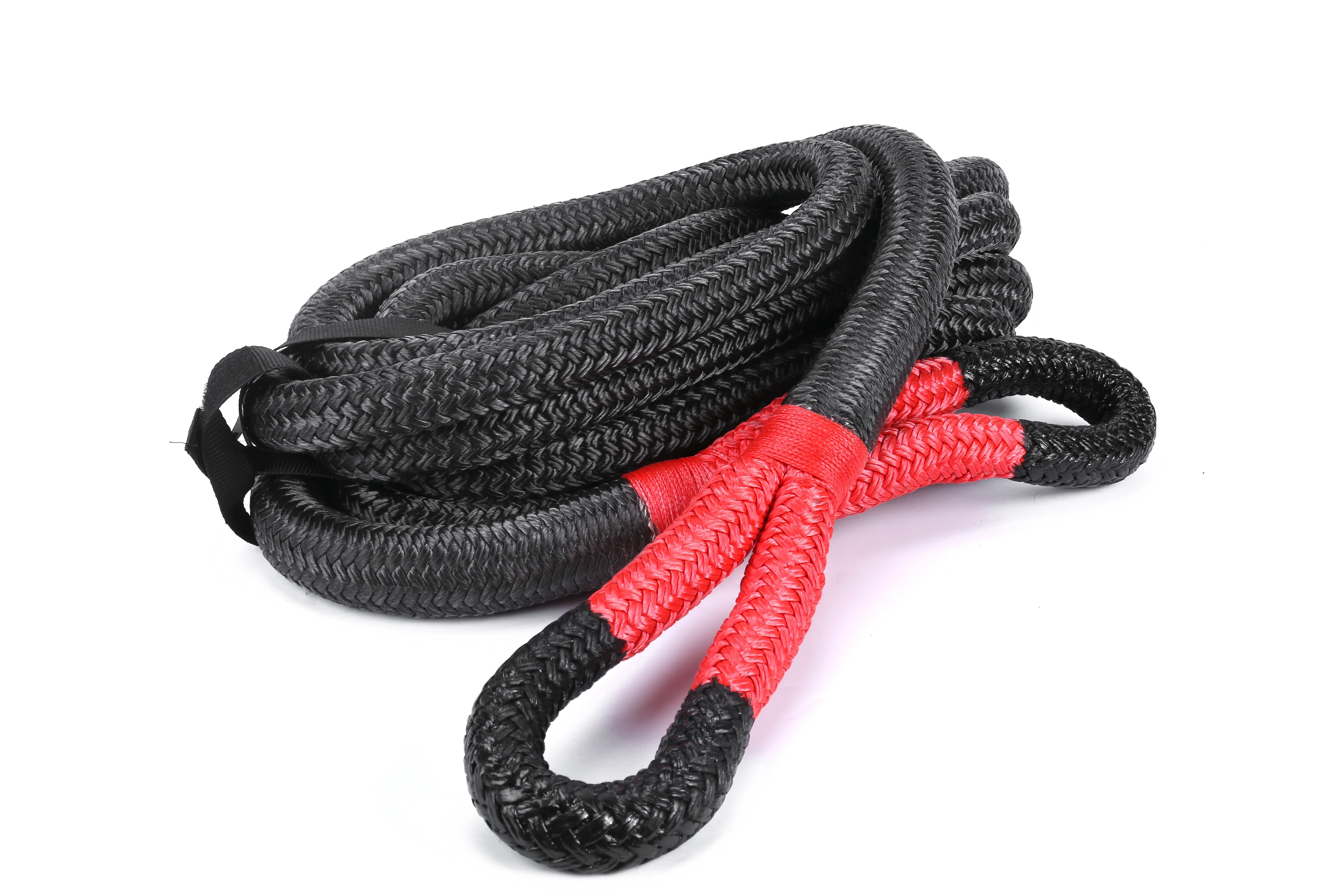 Manufacture Tow Rope OEM Service Nylon Rope With Stretch 30% At Breaking Point Kinetic Snatch Strap