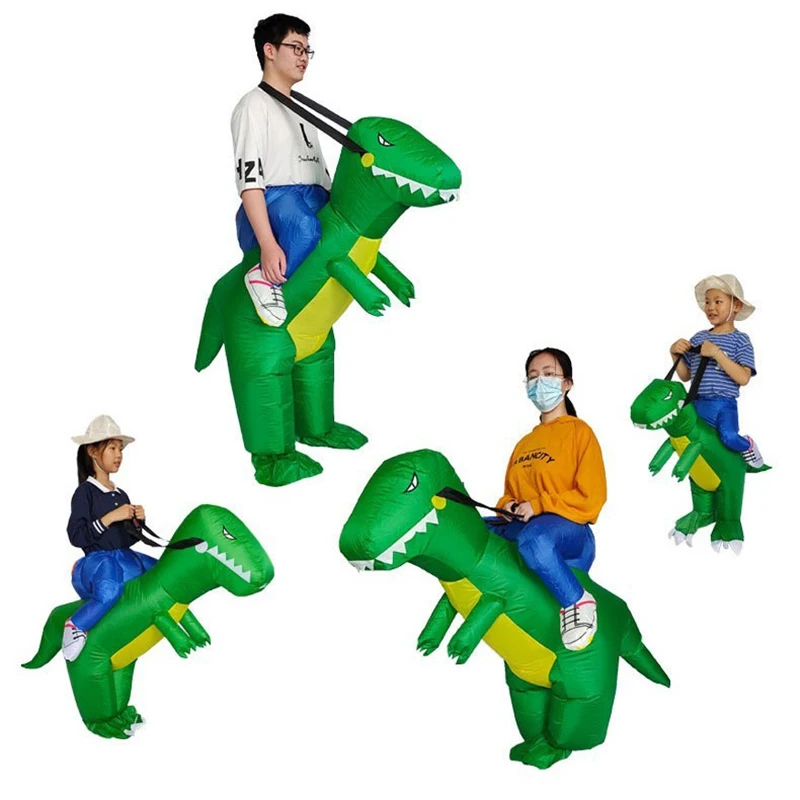 

Mini Tyrannosaurus Rex Inflatable Suit Parent-child Game Festival Party Performance Props Polyester Cosplay Cartoon Doll Costume