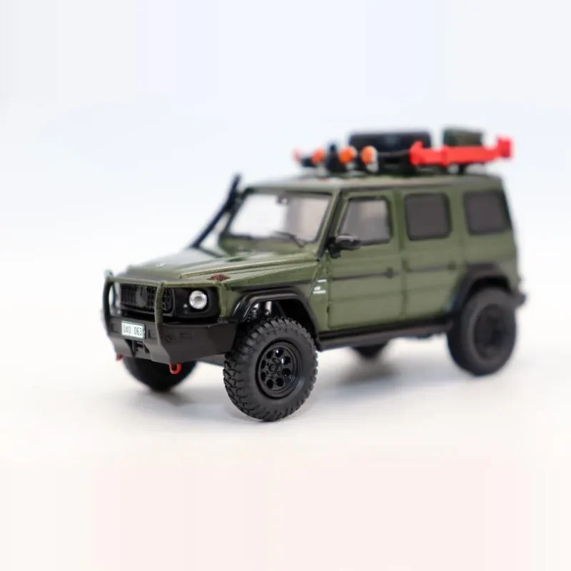 TW 1:64 Mercedes-Benz AMG G63 off-road alloy static model, children's collection of decorative toys, holiday gifts for children.