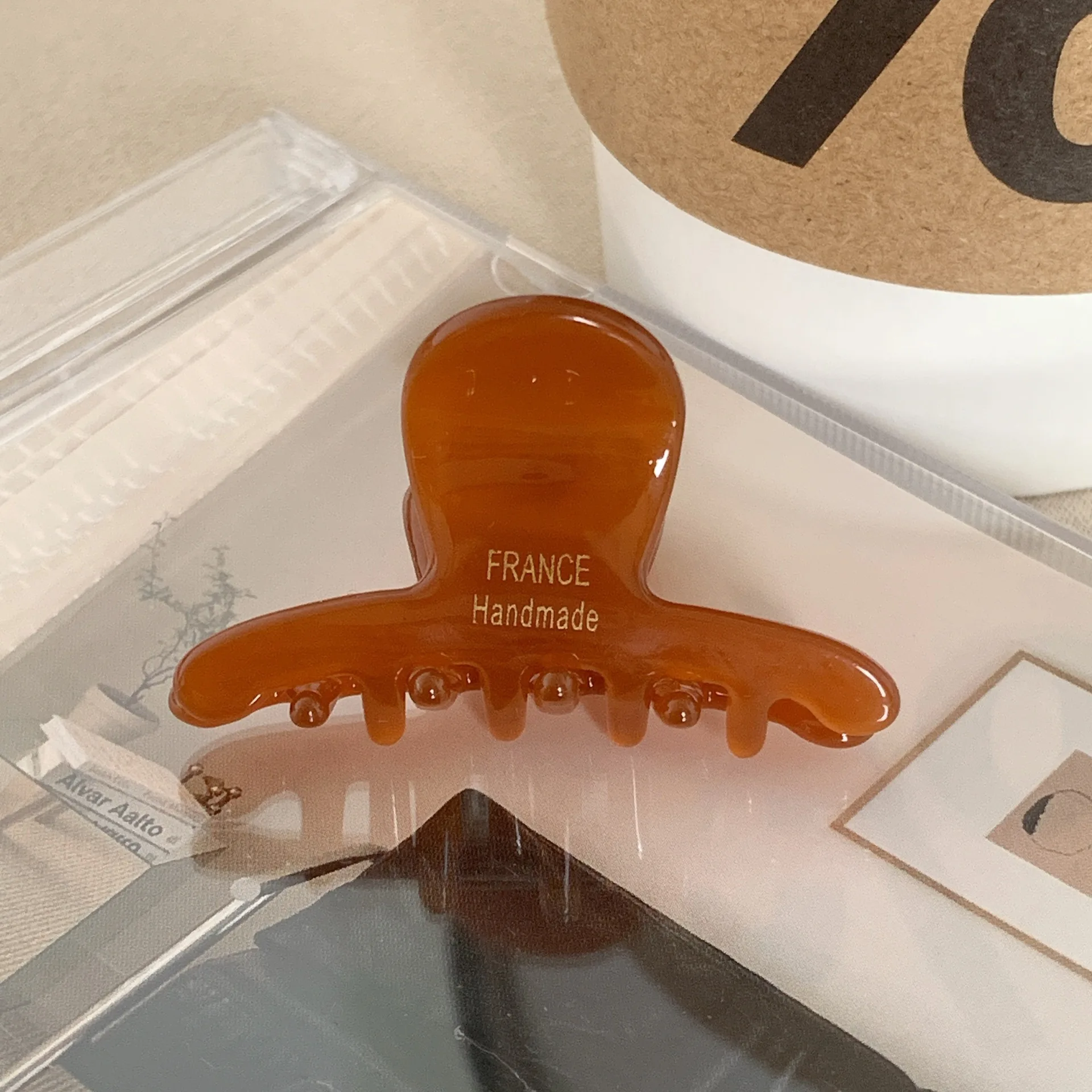 1PC Essigsäure Kleine Halteklammer Halbe Krawatte Haar Hai Clip Kinder Hinterkopf Platte Haarspange Haarvolumen Weniger Haar Ca – Detail 1