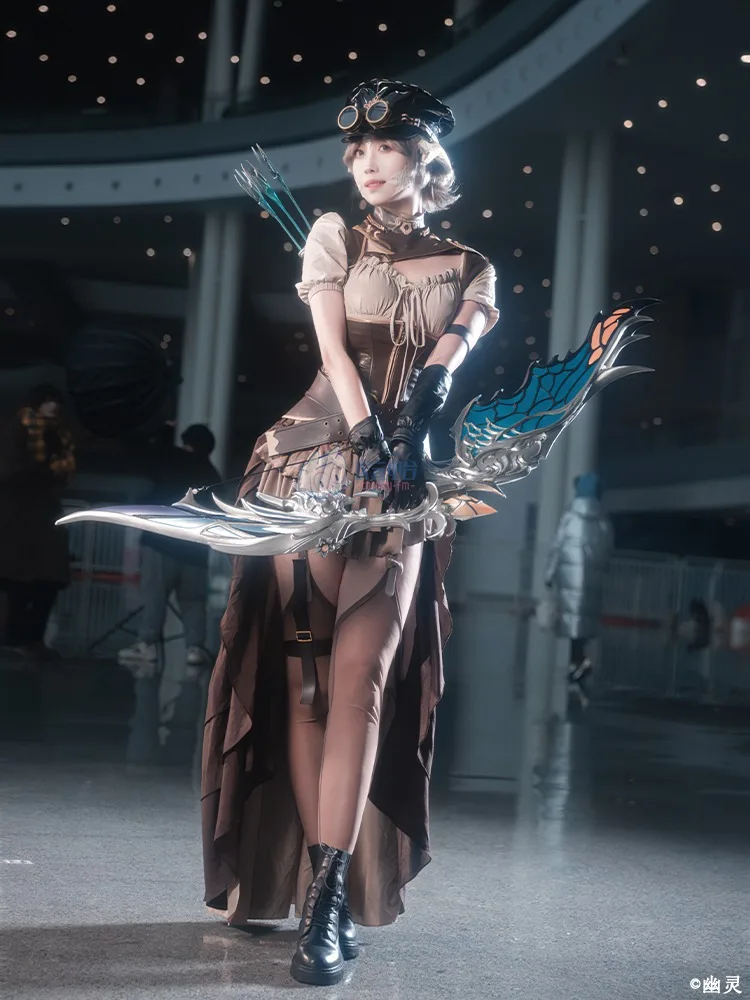 Disfraz de Final Fantasy para mujer, traje Sexy con sombrero, traje de fiesta, uniformes de Carnaval y Halloween, 480HQ, FF14