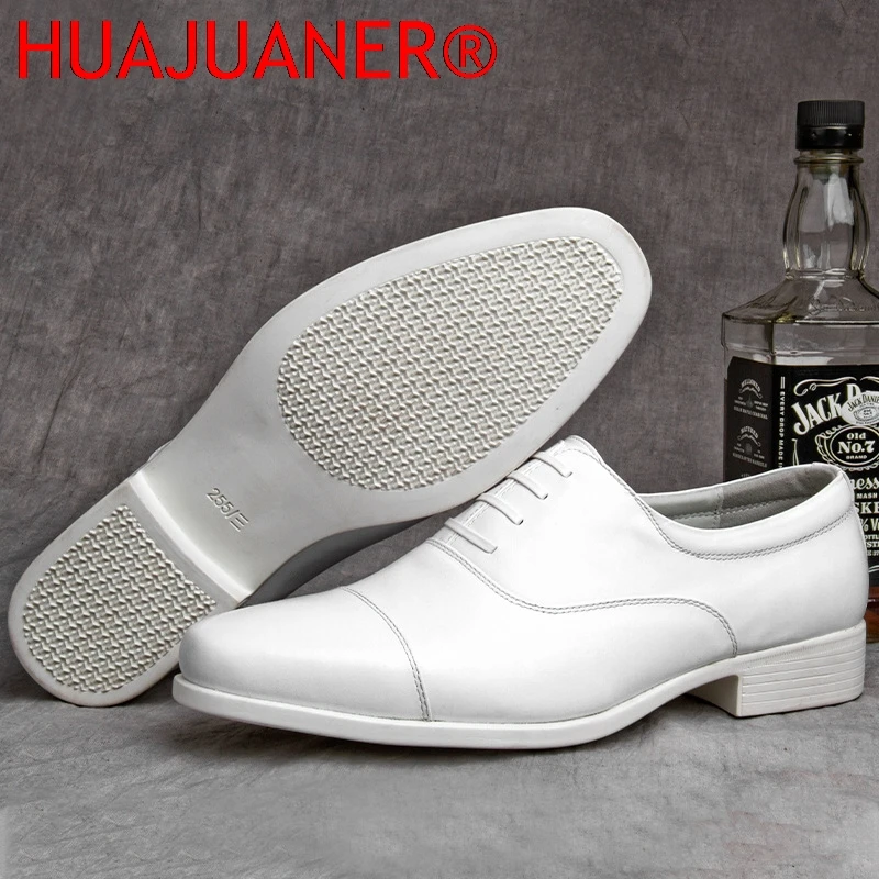 

Брендовые мужские оксфорды, белые мужские туфли для офиса, свадьбы, торжественных мероприятий, кожаные туфли на шнуровке с круглым носком, мужская обувь.