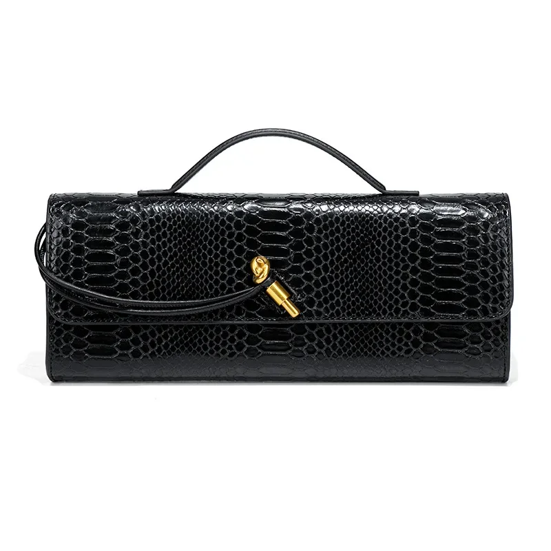 Fashionable and Unique Crocodile-Pattern Organza Top-Handle Bag for Women's Evening Occasions