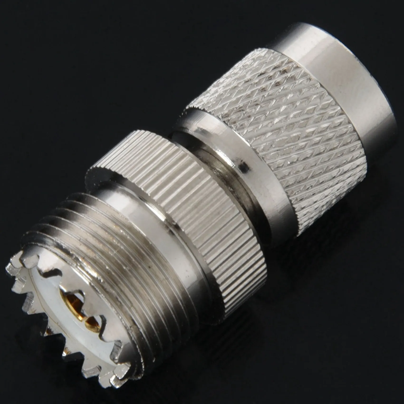 Электронный разъем адаптера 2X TNC «папа» к «мама» PL259 UHF, серебристый