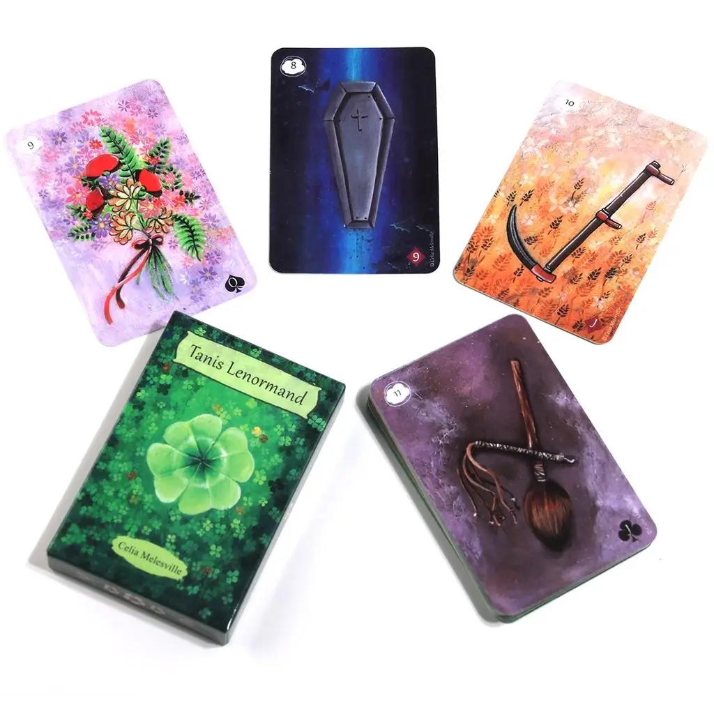 Tanis Lenormand By Celia Melesville Tarot Oracle Cards Games Family Party Board Game Divination Fate Cards