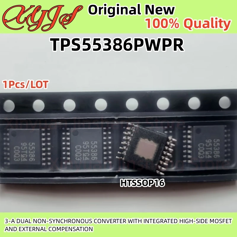 1PCS/LOT TPS55386PWPR TPS55386PWP TPS55386 55386 3-A DUAL NON-SYNCHRONOUS CONVERTER WITH INTEGRATED HIGH-SIDE MOSFET 100% New