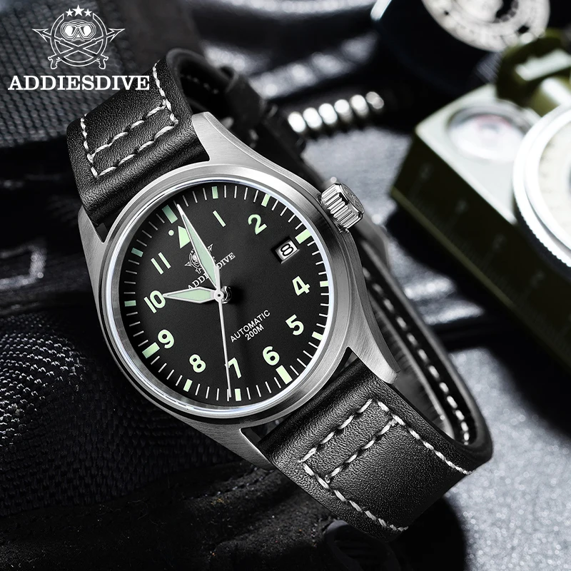 ADDIESDIVE 39mm Automatic Diver Watch sapphire NH35
