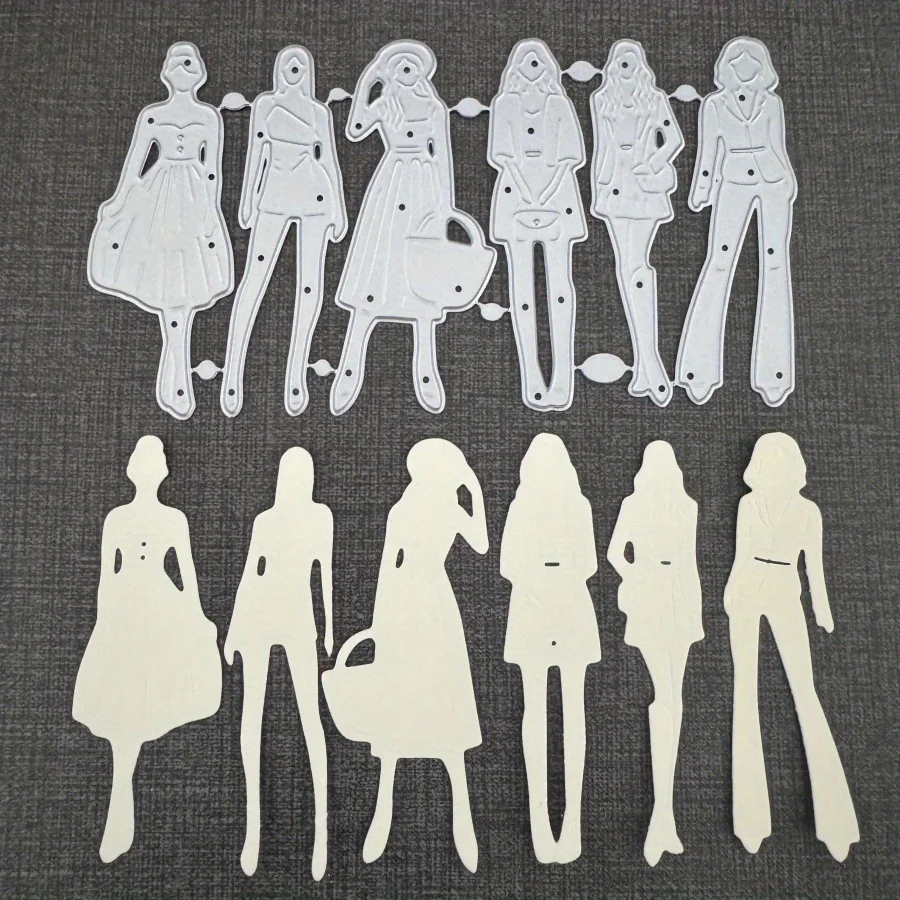 Mode Frauen Metall Schneiden Stirbt Form Stempel Serie Sammelalbum Papier Handwerk Messer Form Schablonen Fotoalben