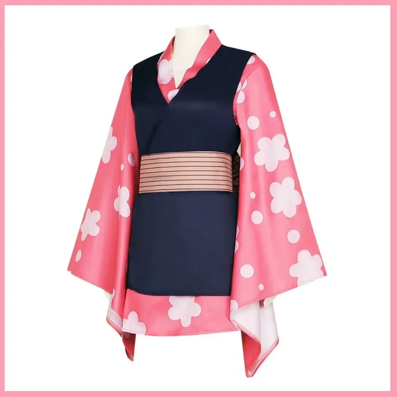 

Аниме Макомо Косплей Костюм Парик Маска Японское Кимоно Платье Халат Жилет Женский Милый Каваи Хэллоуин Бал в маске Костюм vl;6