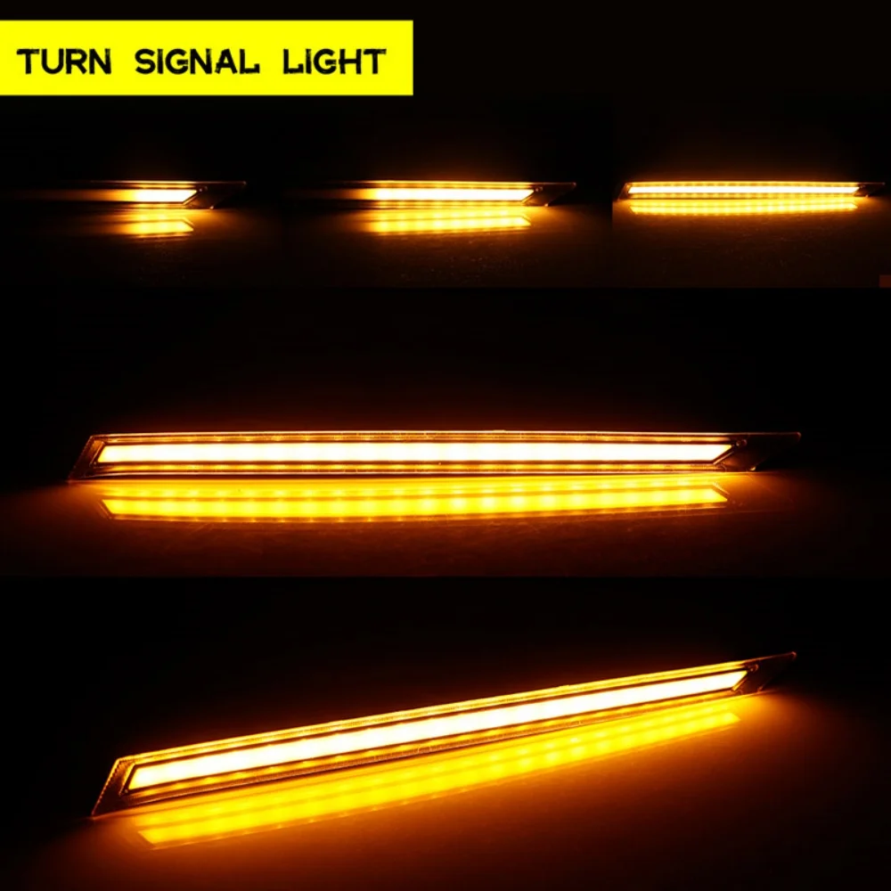 لتويوتا RAV4 2019 2020 2021 ثنائي اللون الأبيض LED المحرك الأمامي خليج هود DRL تشغيل أضواء ث/العنبر الديناميكي بدوره أضواء الإشارة #4