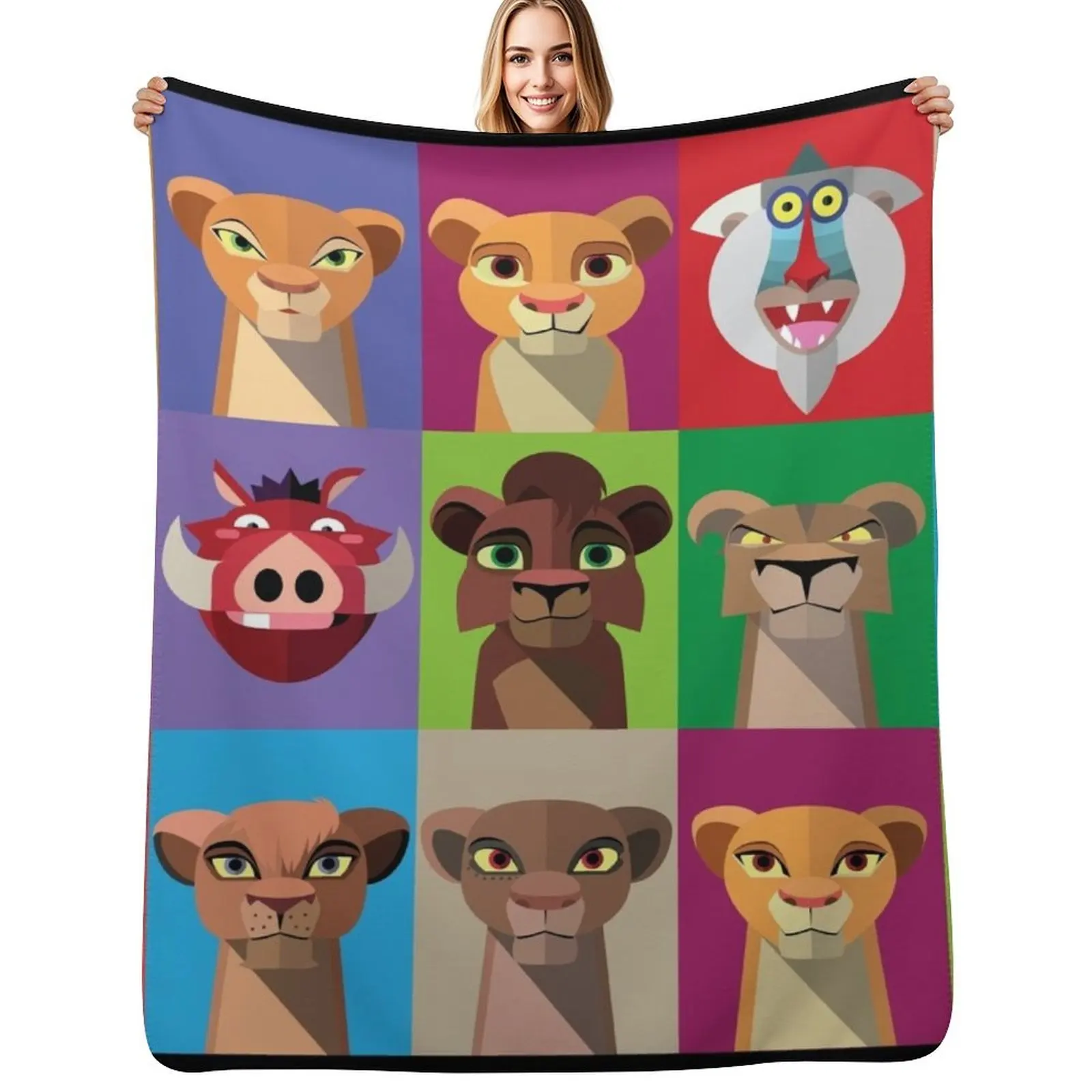 

TLK2 Stylized Icons Throw Blanket Giant Sofa cosplay anime Decorative Sofas christmas gifts Blankets