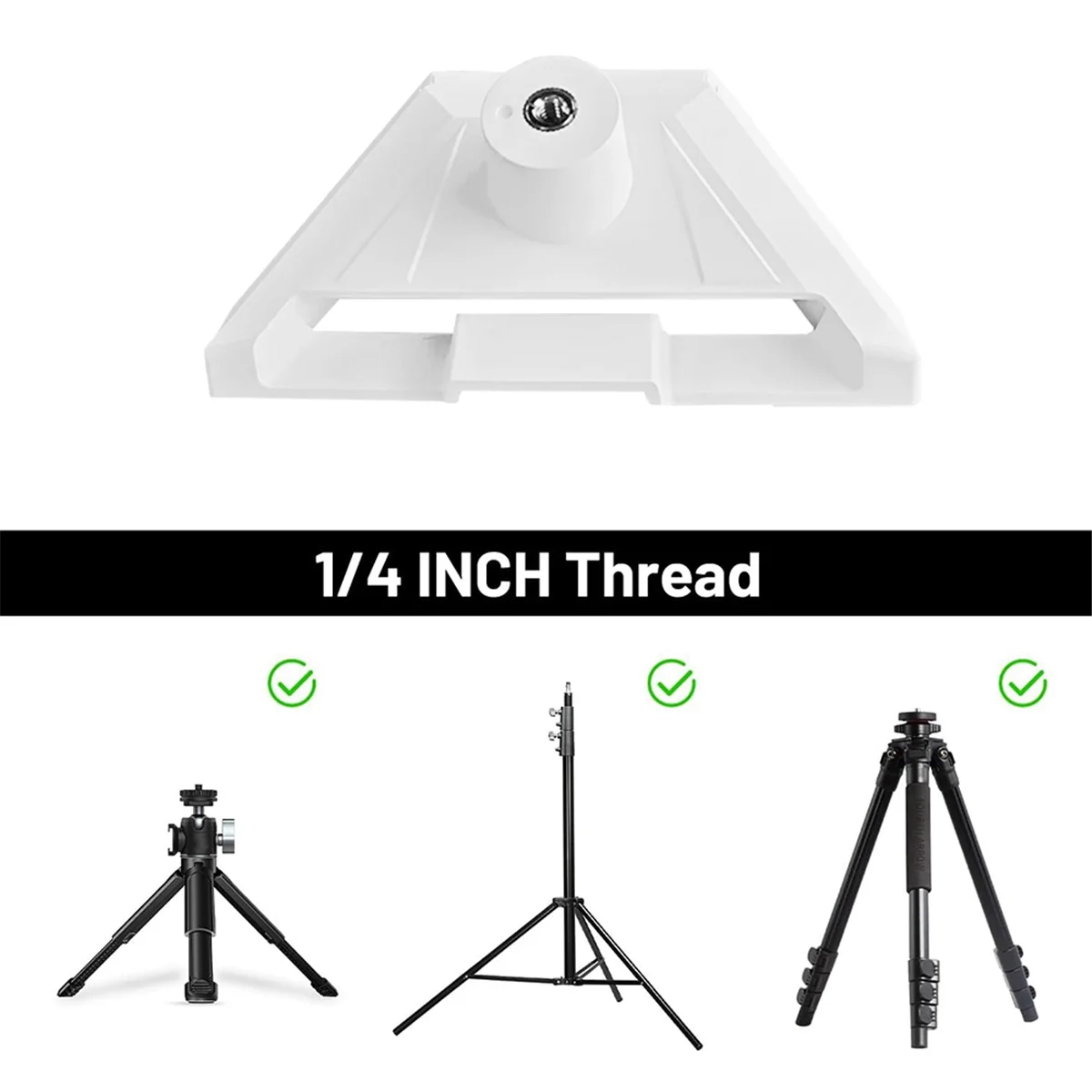 Aufgerüstet für Mini-Stativ-Adapterhalterung, 1/4 Zoll Innengewinde