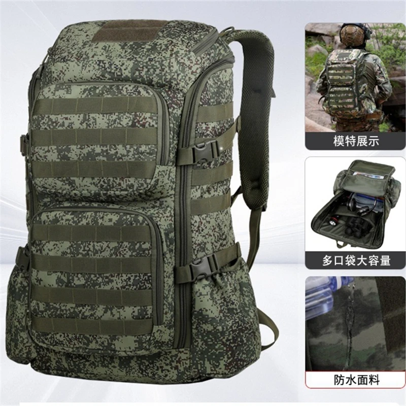 Nesitu A4 Large Green Black Camping Laptop Women Men Backpack Military Tactical Rucksack Outdoor Duffel Climbing Bag M088