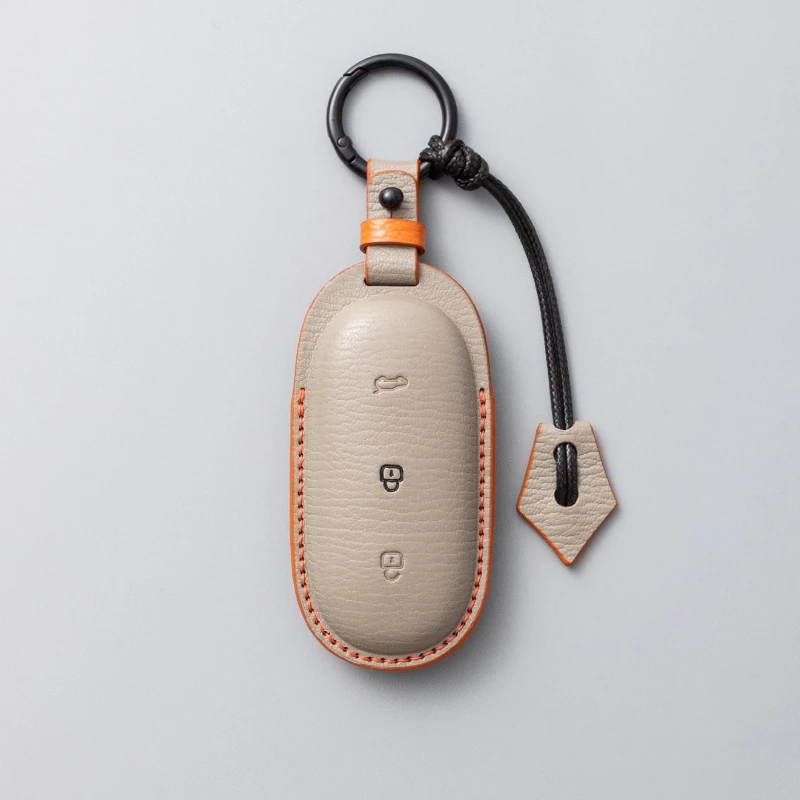 

Для Lixiang L6 L7 L8 L9 Pro Max Премиум из натуральной кожи, защитный чехол для автомобильных ключей, роскошная коробка для ключей