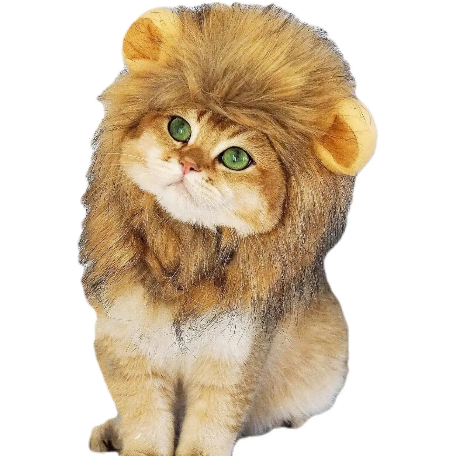 

Cute Fluffy Breathable Maned Lion Costume Pet Clothing Festival Daily Dress up Pet Supplies for Cats