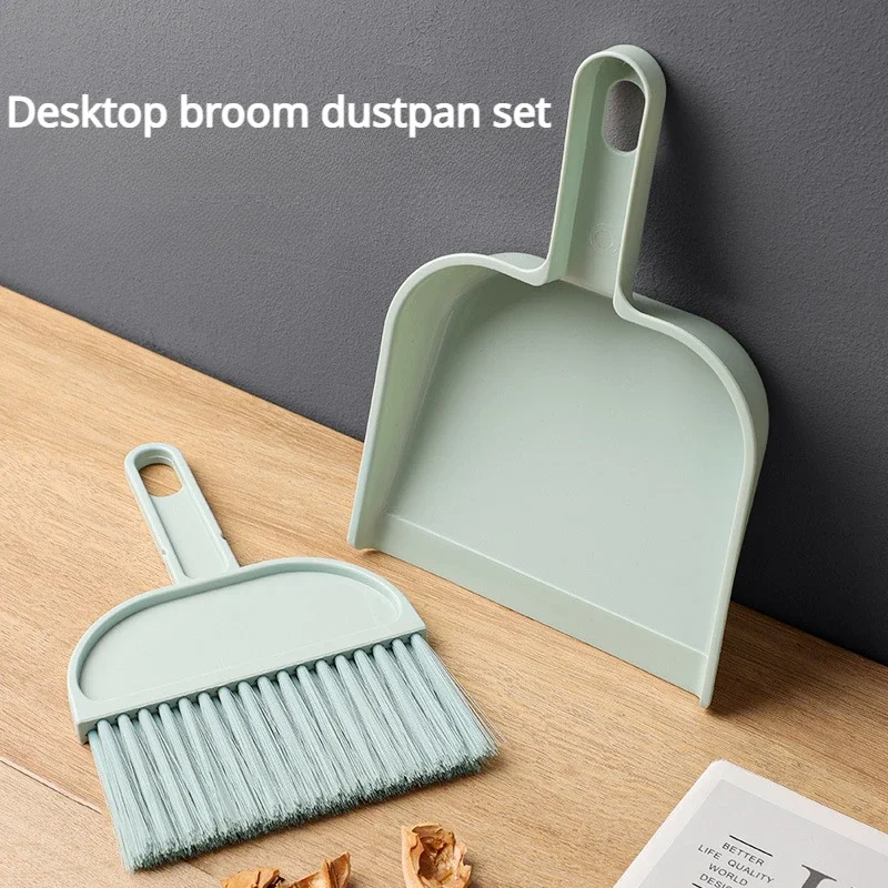 Home Sweeper Dustpan Set Mini Household Desktop Dust Soft Brush for Desk Bed Window Sill Cleaning Brush Office Room Broom Tools