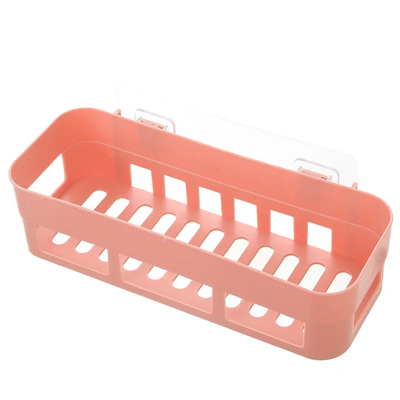 Bathroom Shelf Organizer Toilet Adhesive Shampoo Gel Storage Basket Decoration Bathroom Corner Shower Shelf Rack Accessories