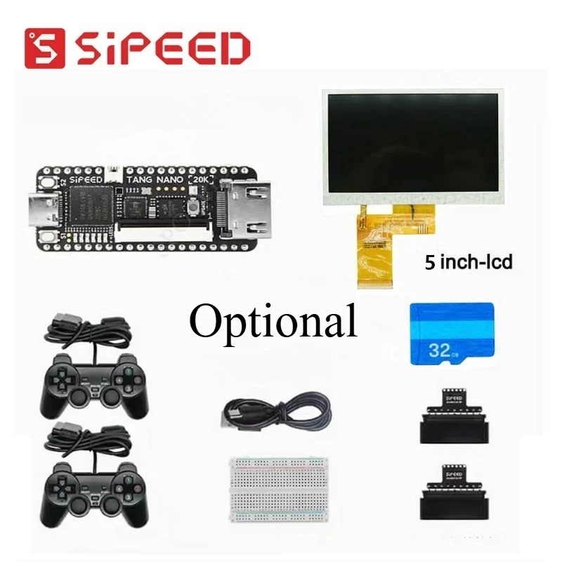 Nowa płytka FPGA Sipeed Tang Nano 20K RISC-V Linux Breadboard /z lutowanym obwodem /bez lutowanego obwodu /zestaw do odtwarzania gier retro /opcje ekranu/karty — zdjęcie produktu 6