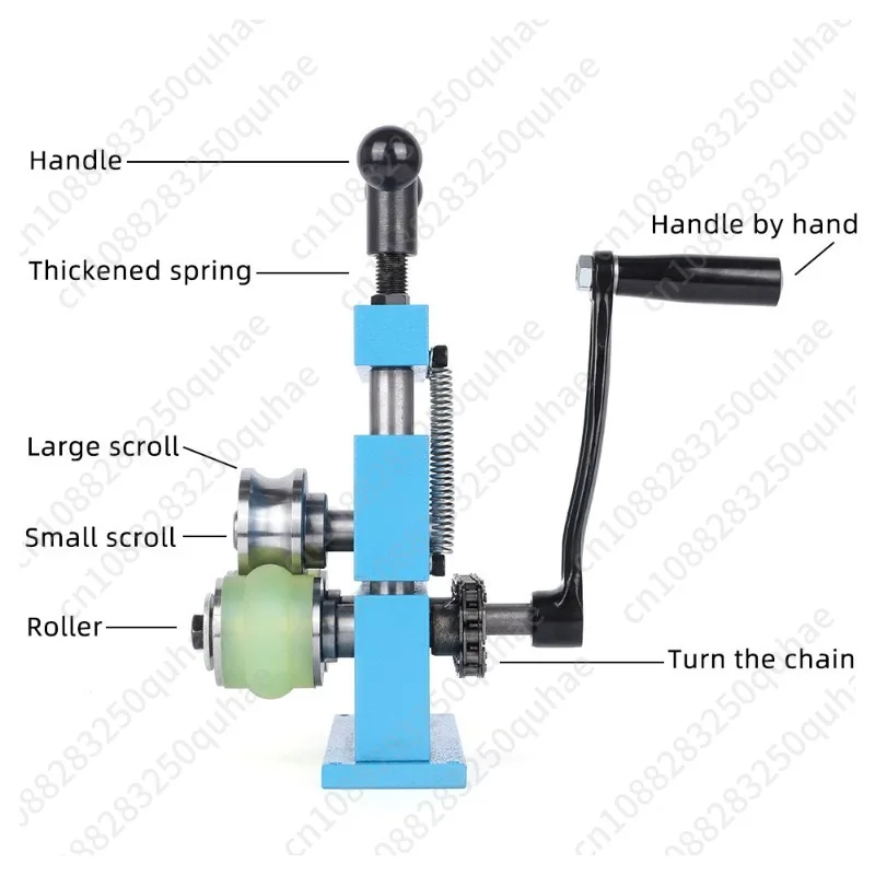 Bangle Round Press Machine Concave Convex Bracelet Rolling Machine Flat Bending Machine Gold Silver Jewelry Making Tool