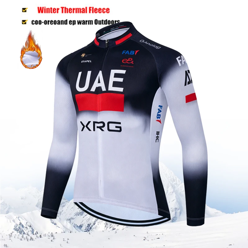 Winter Winter New UAE Cycling Clothes Set Man Thermal Fleece Jersey Suit Sport Riding Bike MTB Clothing Bib Pants Sets Ropa Ciclismo - Aliexpress Deal