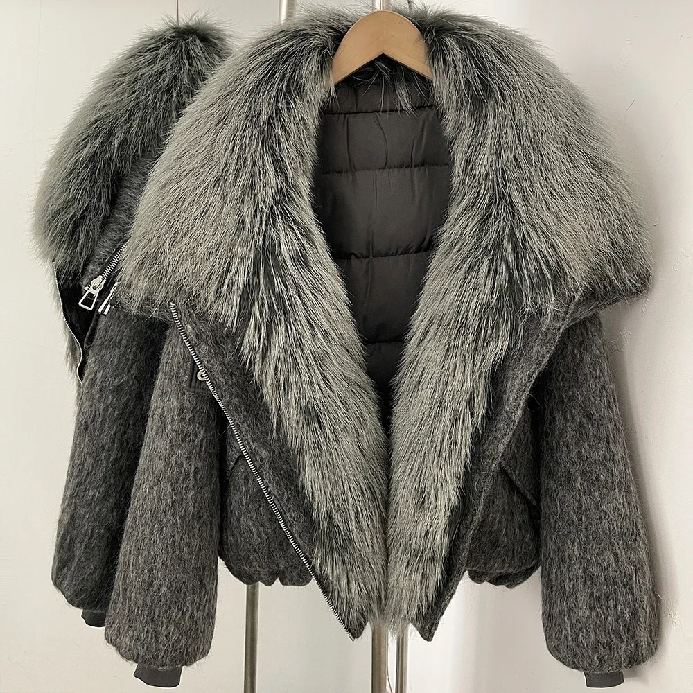 Women's Oversized Duck Down Coat Female Parkas 2026 Winter Puffer Jacket Ultra Warm Real Fox Fur Warm Lightweight Padded Jackets - view 4