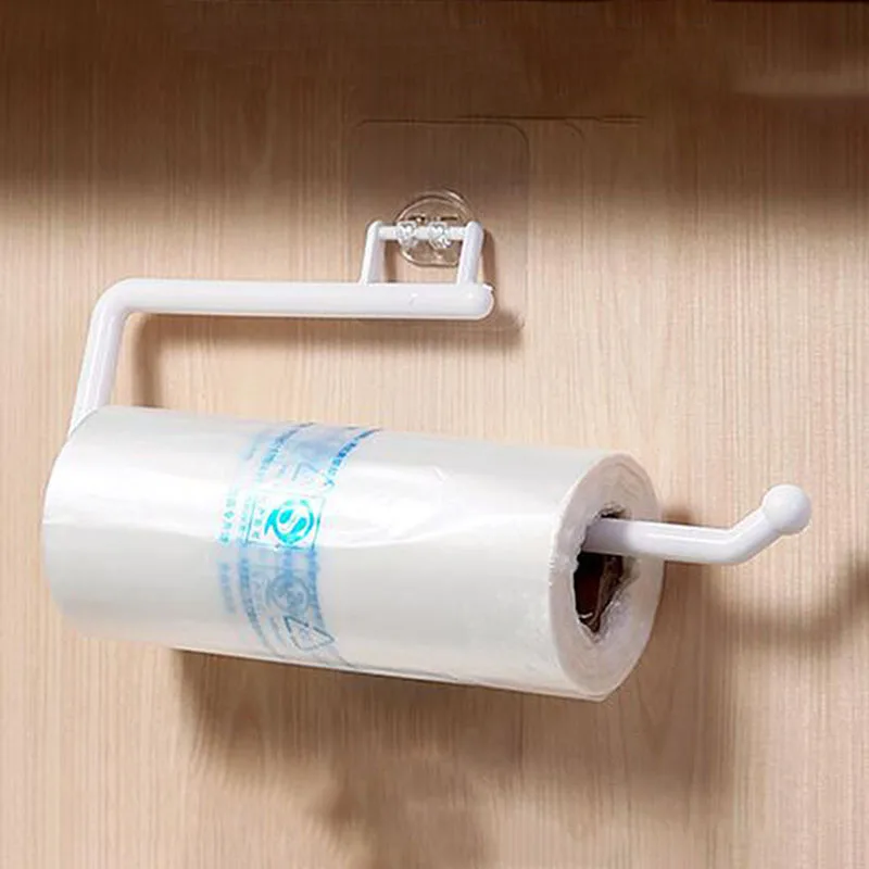 Kitchen Paper Roll Holder Towel Hanger Rack Bar Cabinet Rag Hanging Holder Shelf Toilet Paper Holders